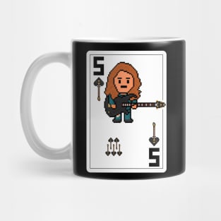 Pixelrockstars Five of Spades Playing Card Mug